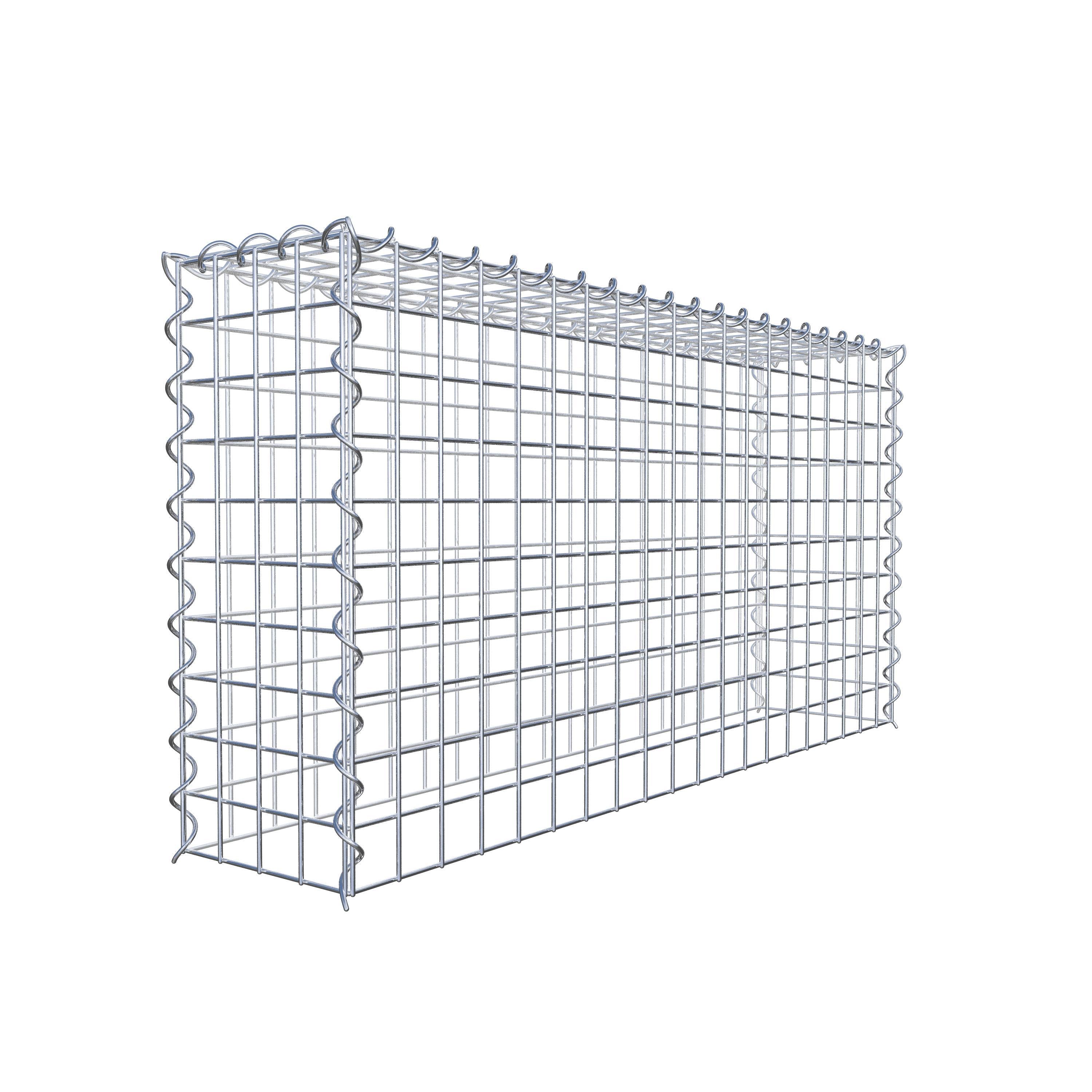 Anbaugabione Typ 3 100 cm x 50 cm x 20 cm (L x H x T), Maschenweite 5 cm x 5 cm, Spirale