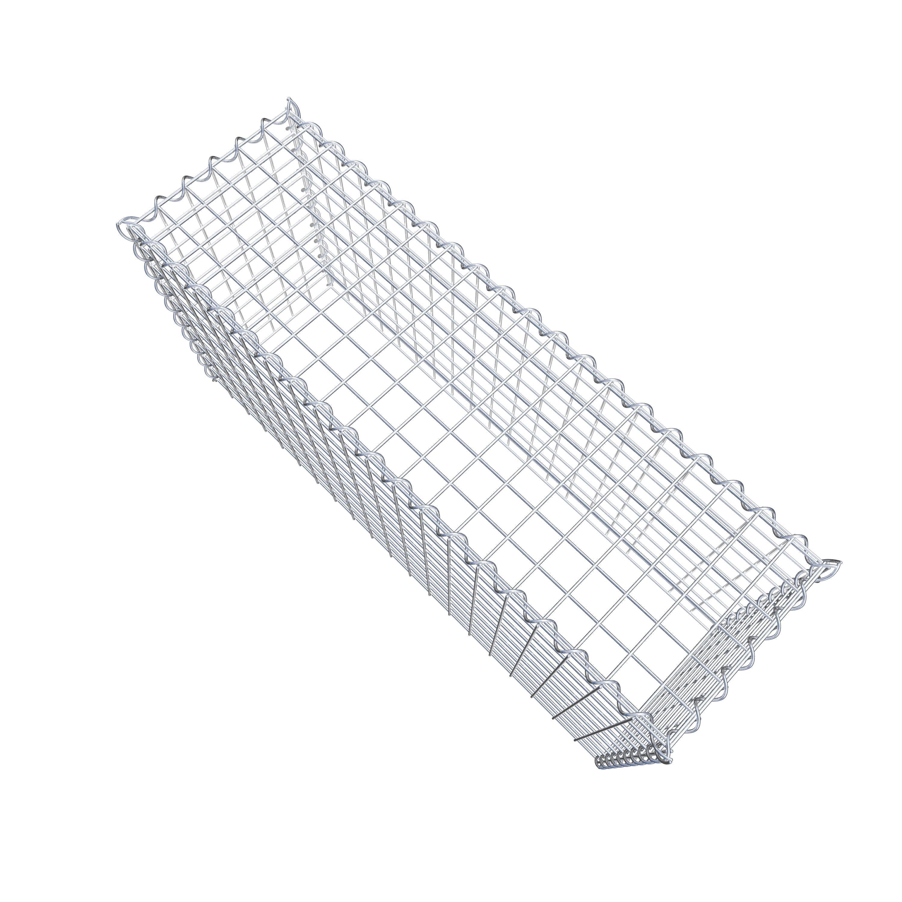 Gabião Tipo 3 100 cm x 50 cm x 30 cm (C x A x P), malhagem 5 cm x 5 cm, espiral