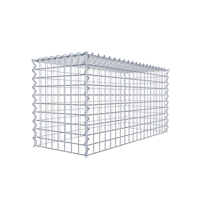 Gabion rapporté type 3 100 cm x 50 cm x 40 cm (L x H x P), mailles 5 cm x 5 cm, spirale