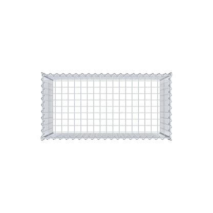 Grown-on gabion type 3 100 cm x 60 cm x 50 cm (L x H x D), mesh size 5 cm x 5 cm, spiral