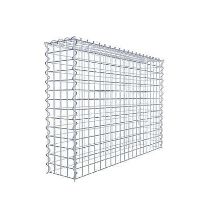 Extra gabion typ 3 100 cm x 70 cm x 20 cm (L x H x D), maskstorlek 5 cm x 5 cm, spiral