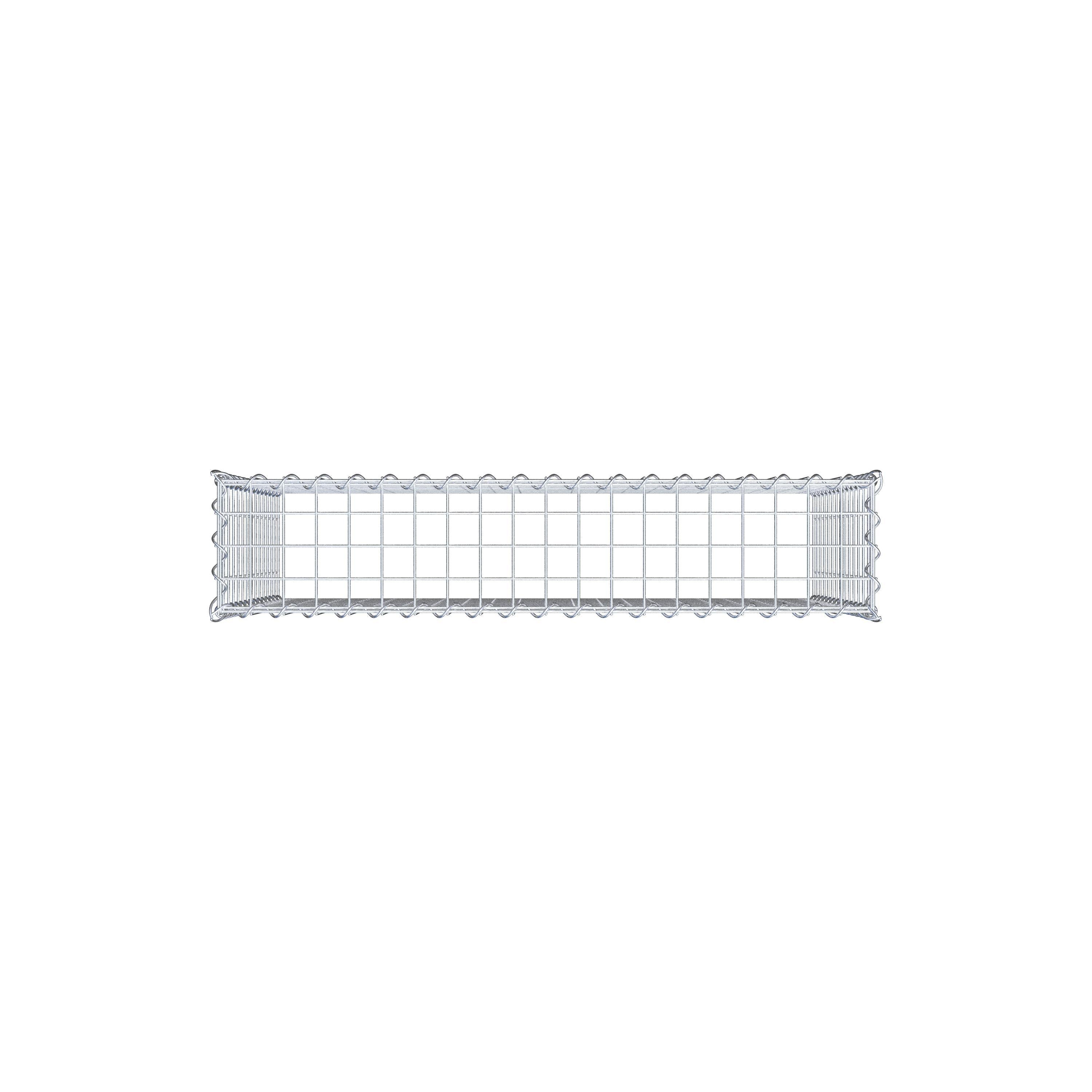 Gabião Tipo 3 100 cm x 70 cm x 20 cm (C x A x P), malhagem 5 cm x 5 cm, espiral