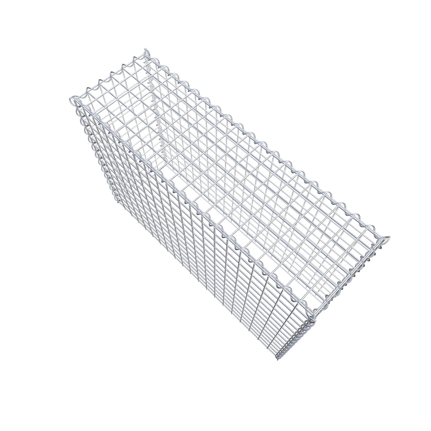 Opvokset gabion type 3 100 cm x 70 cm x 30 cm (L x H x D), maskestørrelse 5 cm x 5 cm, spiral