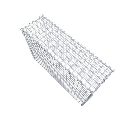 Opvokset gabion type 3 100 cm x 70 cm x 30 cm (L x H x D), maskestørrelse 5 cm x 5 cm, spiral