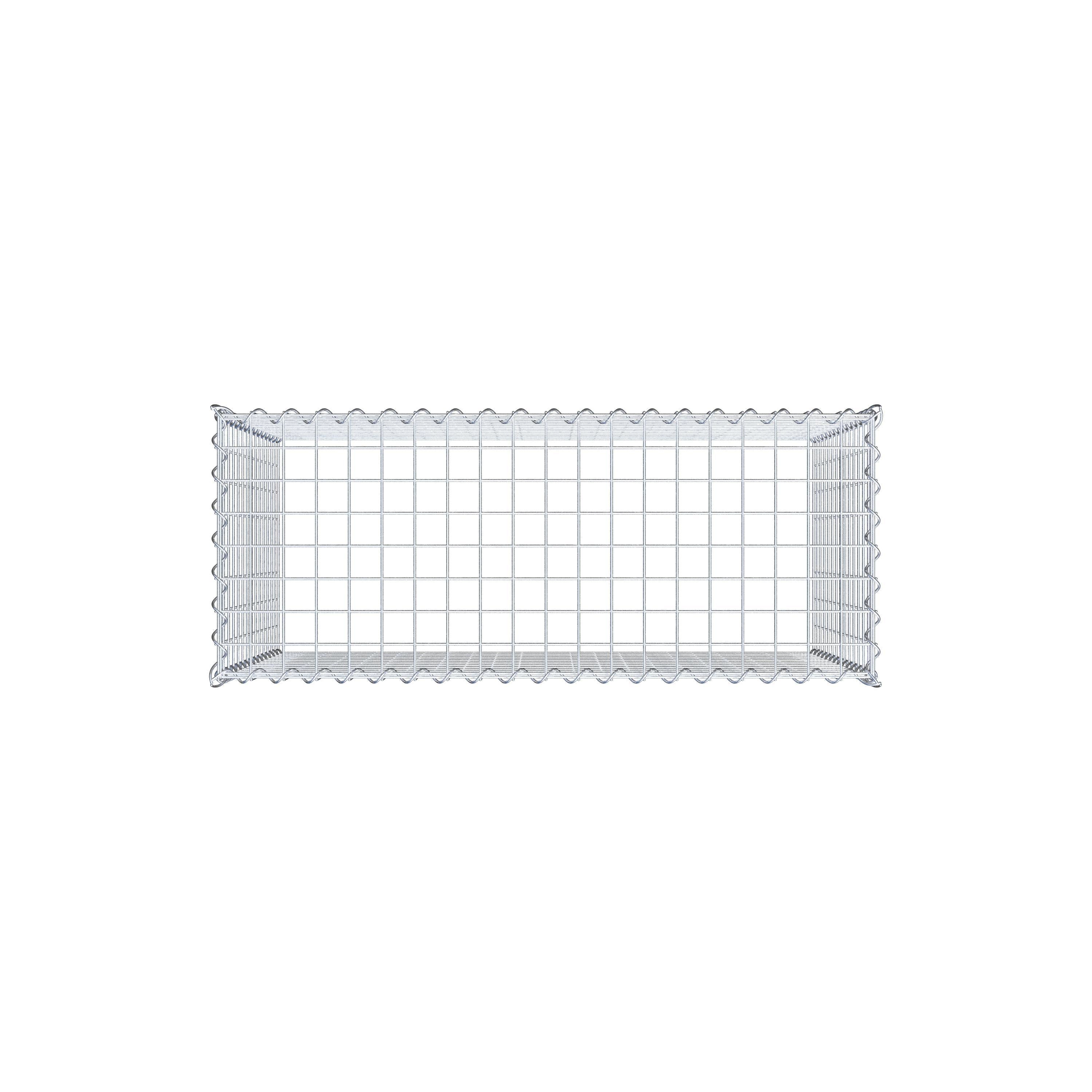 Grown-on gabion type 3 100 cm x 70 cm x 40 cm (L x H x D), mesh size 5 cm x 5 cm, spiral