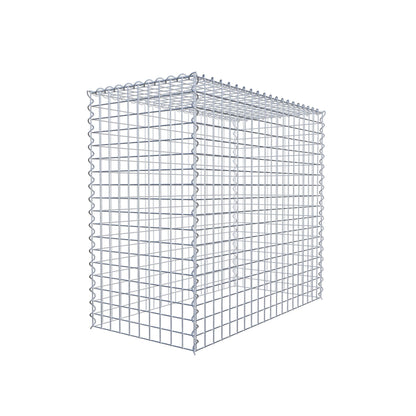 Opvokset gabion type 3 100 cm x 90 cm x 50 cm (L x H x D), maskestørrelse 5 cm x 5 cm, spiral