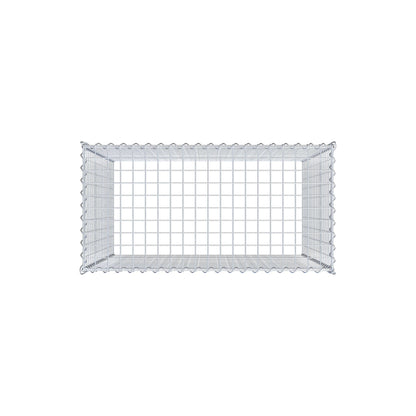 Anbaugabione Typ 3 100 cm x 100 cm x 50 cm (L x H x T), Maschenweite 5 cm x 5 cm, Spirale