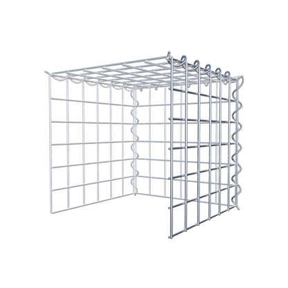 Opvokset gabion type 4 30 cm x 30 cm x 30 cm (L x H x D), maskestørrelse 5 cm x 5 cm, spiral