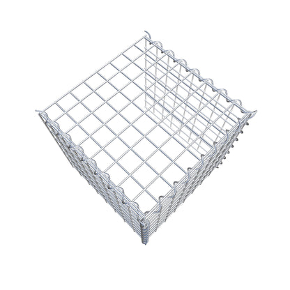 Gabbione aggiuntivo tipo 4 40 cm x 40 cm x 40 cm (L x H x P), dimensione maglia 5 cm x 5 cm, a spirale