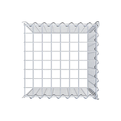 Gabbione aggiuntivo tipo 4 40 cm x 40 cm x 40 cm (L x H x P), dimensione maglia 5 cm x 5 cm, a spirale