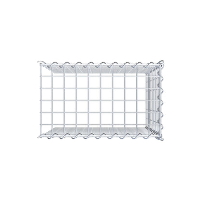 Fourche rapportée type 4 50 cm x 50 cm x 30 cm (L x H x P), mailles 5 cm x 5 cm, spirale