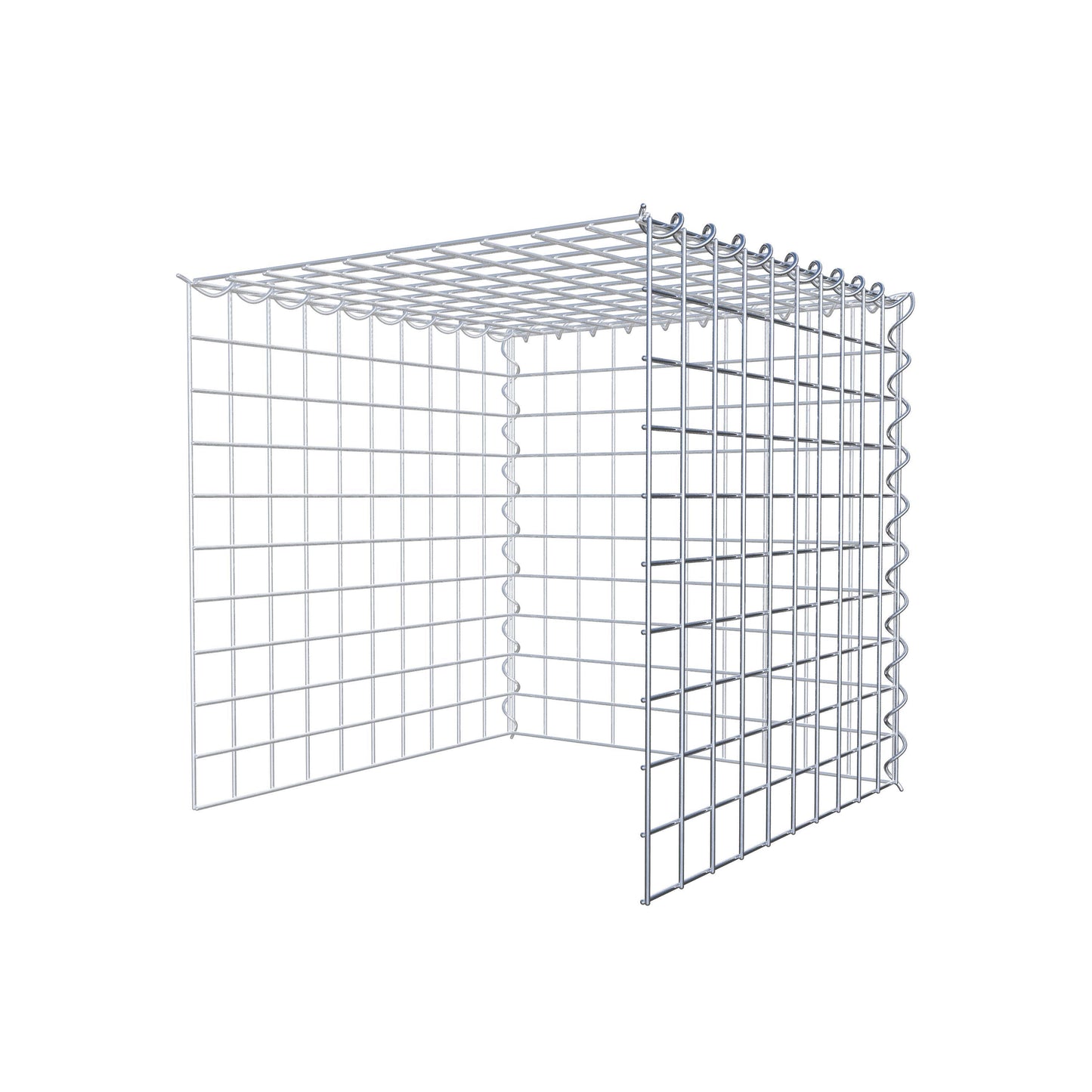Grown-on gabion type 4 50 cm x 50 cm x 50 cm (L x H x D), mesh size 5 cm x 5 cm, spiral