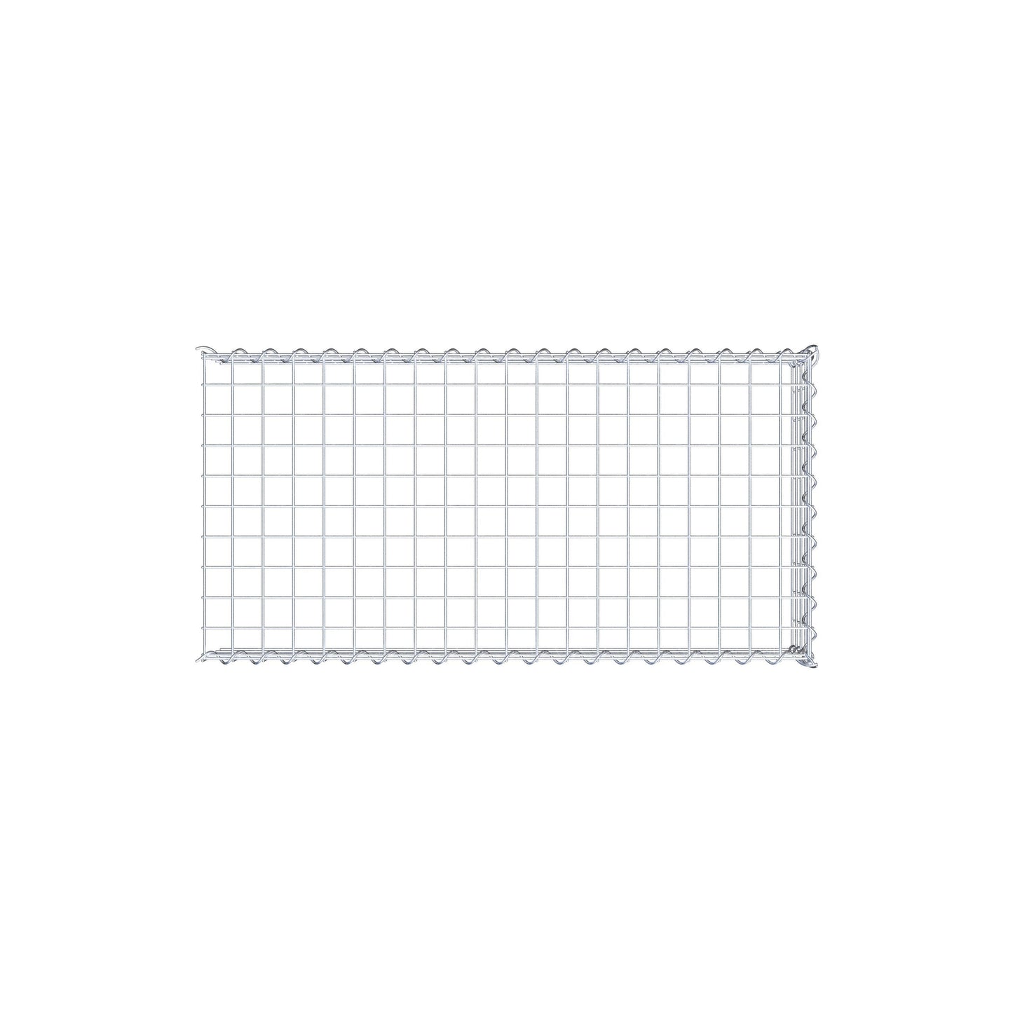 Gabião Tipo 4 100 cm x 20 cm x 50 cm (C x A x P), malhagem 5 cm x 5 cm, espiral