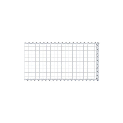 Gabião Tipo 4 100 cm x 20 cm x 50 cm (C x A x P), malhagem 5 cm x 5 cm, espiral