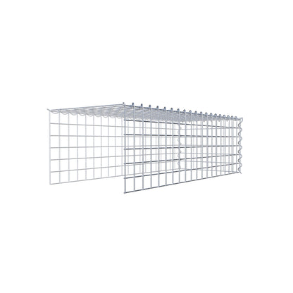 Anbaugabione Typ 4 100 cm x 30 cm x 40 cm (L x H x T), Maschenweite 5 cm x 5 cm, Spirale