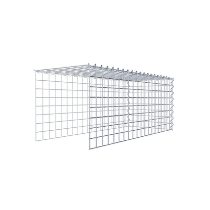 Gabion rapporté type 4 100 cm x 40 cm x 40 cm (L x H x P), mailles 5 cm x 5 cm, spirale