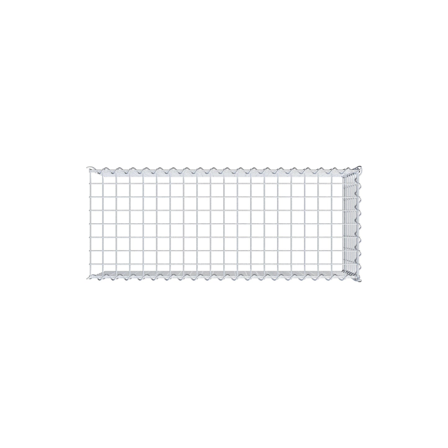 Gabion rapporté type 4 100 cm x 40 cm x 40 cm (L x H x P), mailles 5 cm x 5 cm, spirale