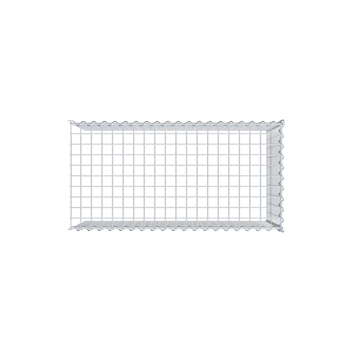 Grown-on gabion type 4 100 cm x 50 cm x 50 cm (L x H x D), mesh size 5 cm x 5 cm, spiral