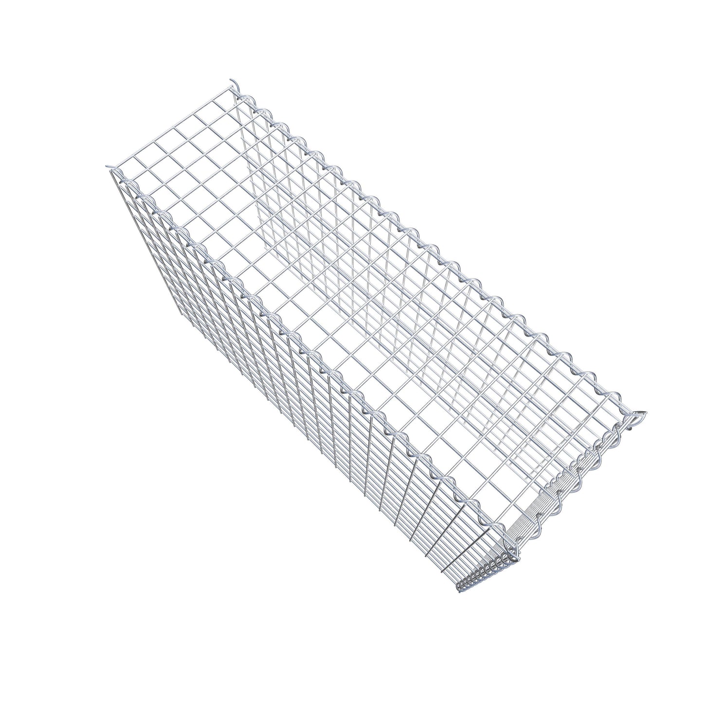 Aangegroeide schanskorf type 4 100 cm x 60 cm x 30 cm (L x H x D), maaswijdte 5 cm x 5 cm, spiraal