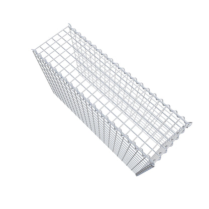 Aangegroeide schanskorf type 4 100 cm x 60 cm x 30 cm (L x H x D), maaswijdte 5 cm x 5 cm, spiraal