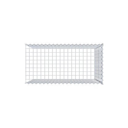 Opvokset gabion type 4 100 cm x 80 cm x 50 cm (L x H x D), maskestørrelse 5 cm x 5 cm, spiral