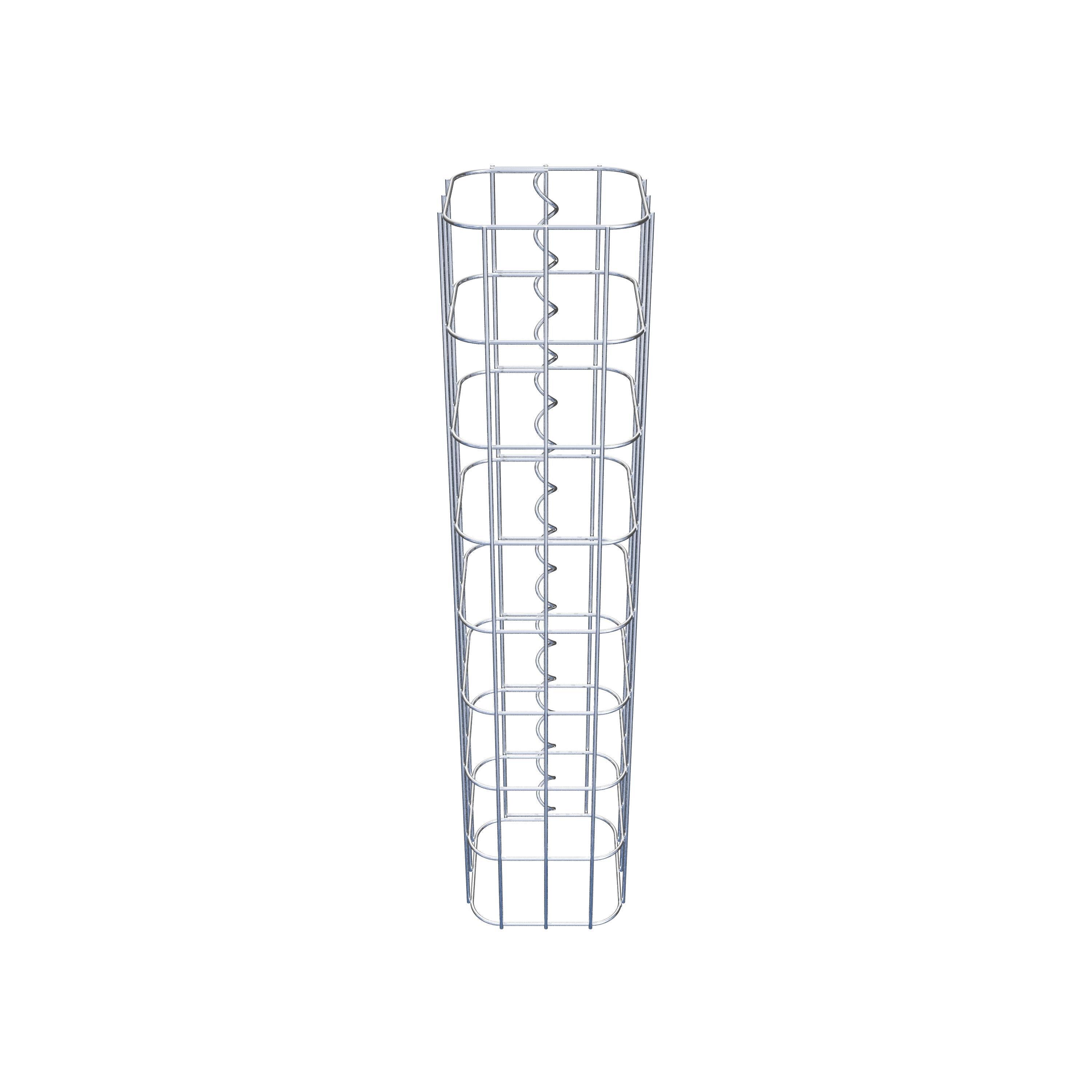 Gabionsøjle firkantet 17 cm x 17 cm, 80 cm højde, MW 5 cm x 10 cm