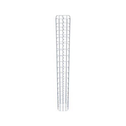 Gabionensäule eckig 17  cm x 17  cm, 160 cm Höhe, MW 5 cm x 10 cm