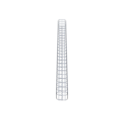 Gabion column square 17 cm x 17 cm, 230 cm high, MW 5 cm x 10 cm