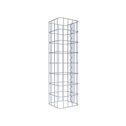 Colonne de gabion carrée 22 cm x 22 cm, hauteur 80 cm, MW 5 cm x 10 cm