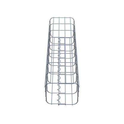 Colonne de gabion carrée 22 cm x 22 cm, hauteur 80 cm, MW 5 cm x 10 cm