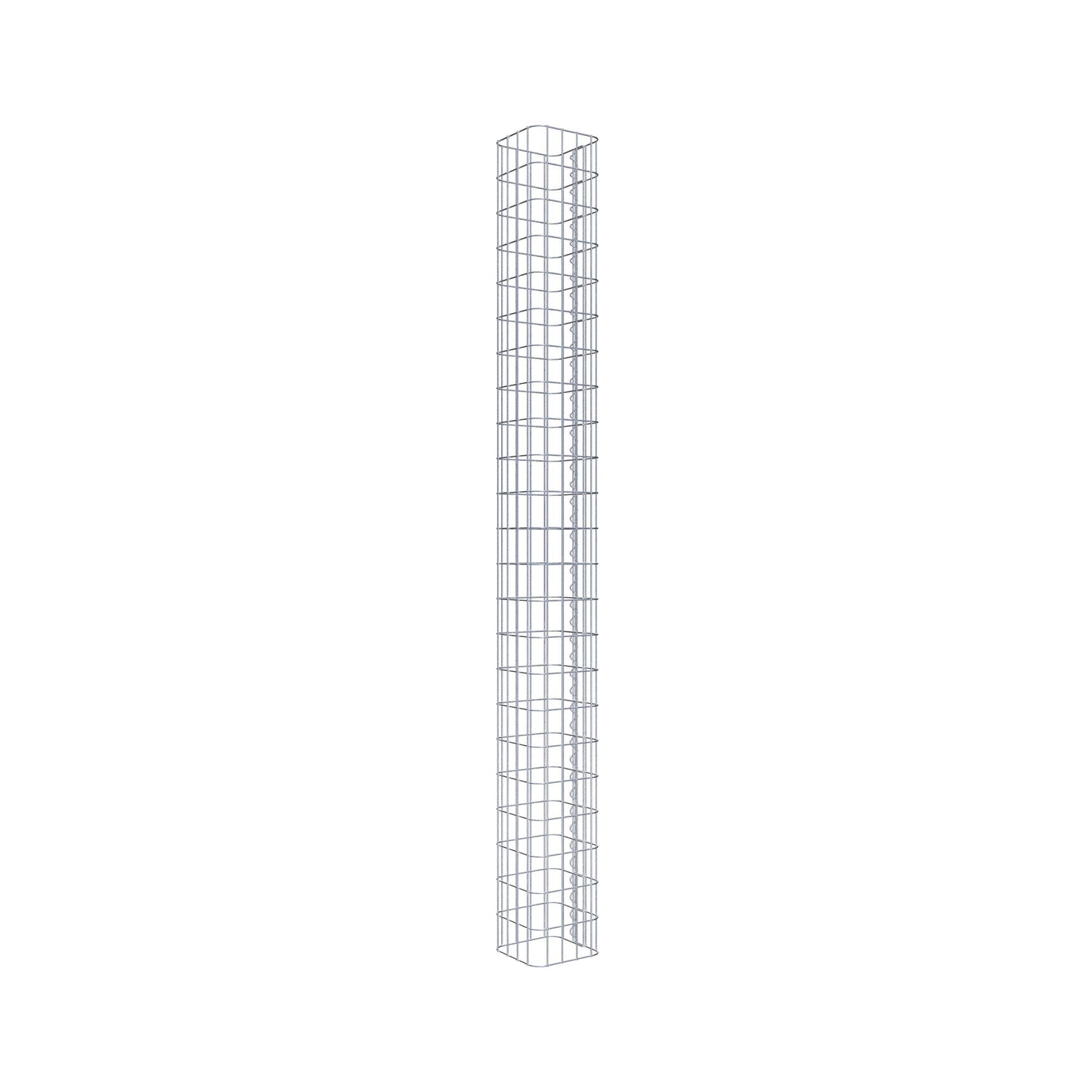 Gabion column square 22 cm x 22 cm, 230 cm high, MW 5 cm x 10 cm