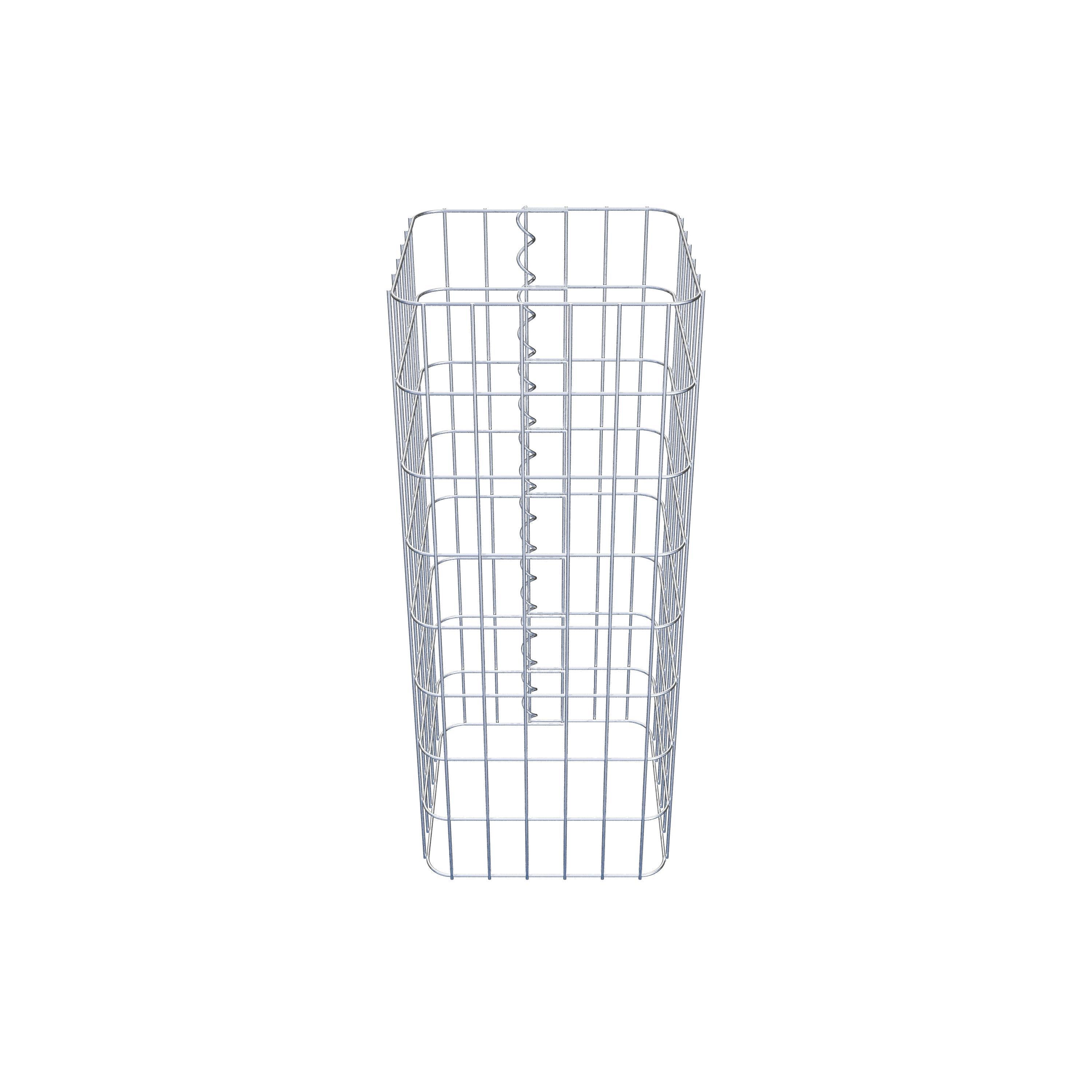 Gabion column square 32 cm x 32 cm, 80 cm height, MW 5 cm x 10 cm