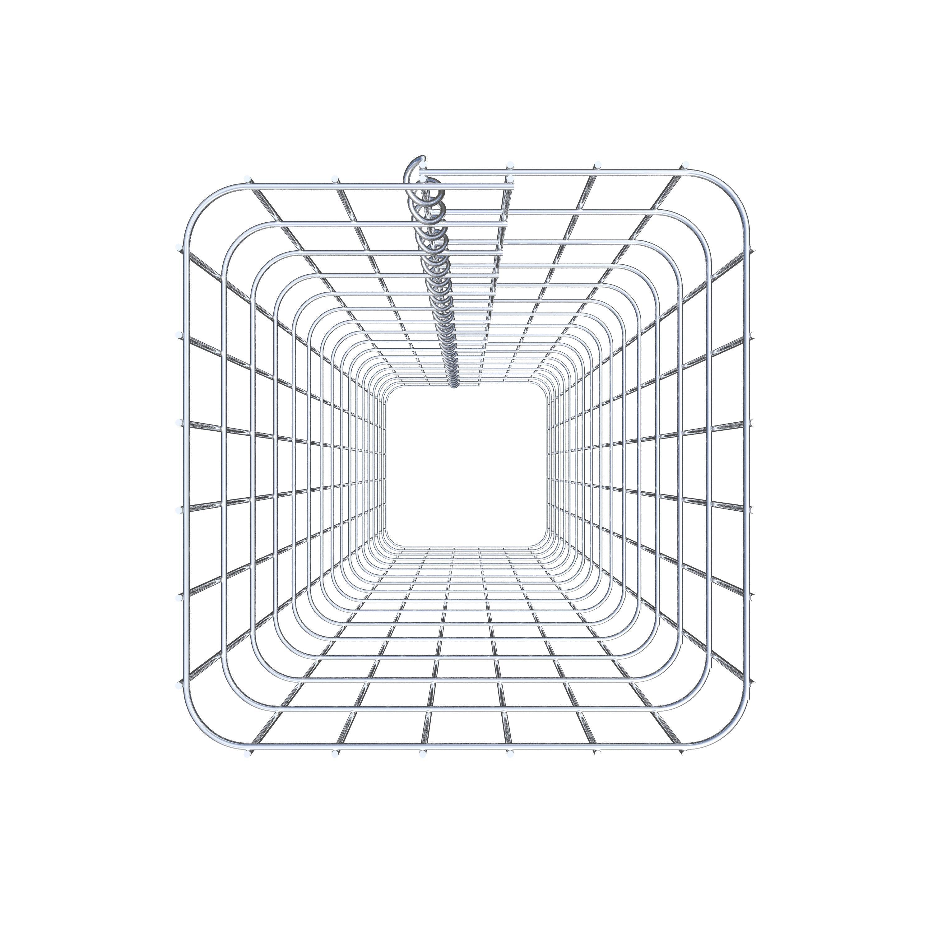 Gabionsøjle firkantet 32 ​​cm x 32 cm, 160 cm højde, MW 5 cm x 10 cm