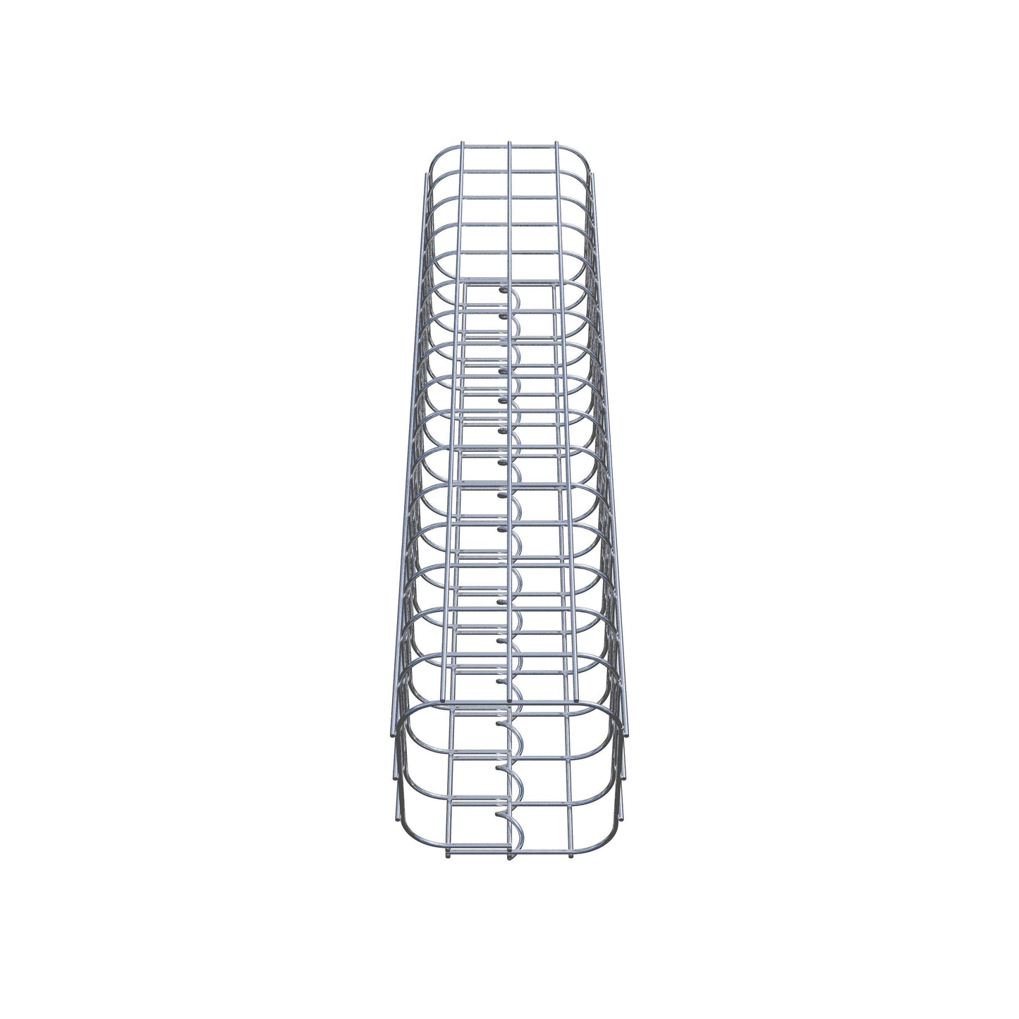 Gabionensäule eckig 17 cm x 17 cm, 80 cm Höhe, MW 5 cm x 5 cm