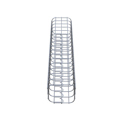 Gabionensäule eckig 17 cm x 17 cm, 80 cm Höhe, MW 5 cm x 5 cm