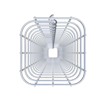 Gabionsøjle firkantet 17 cm x 17 cm, 200 cm højde, MW 5 cm x 5 cm