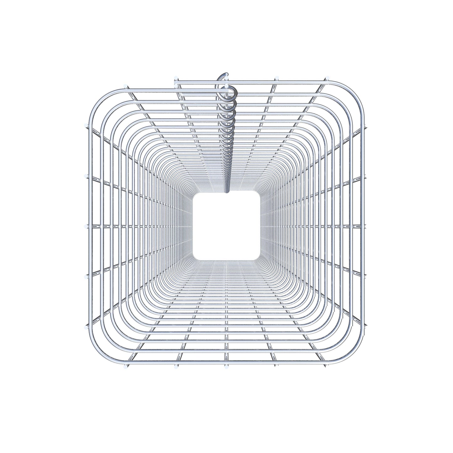 Columna de gaviones angular 27 cm x 27 cm, 160 cm de altura, MW 5 cm x 5 cm