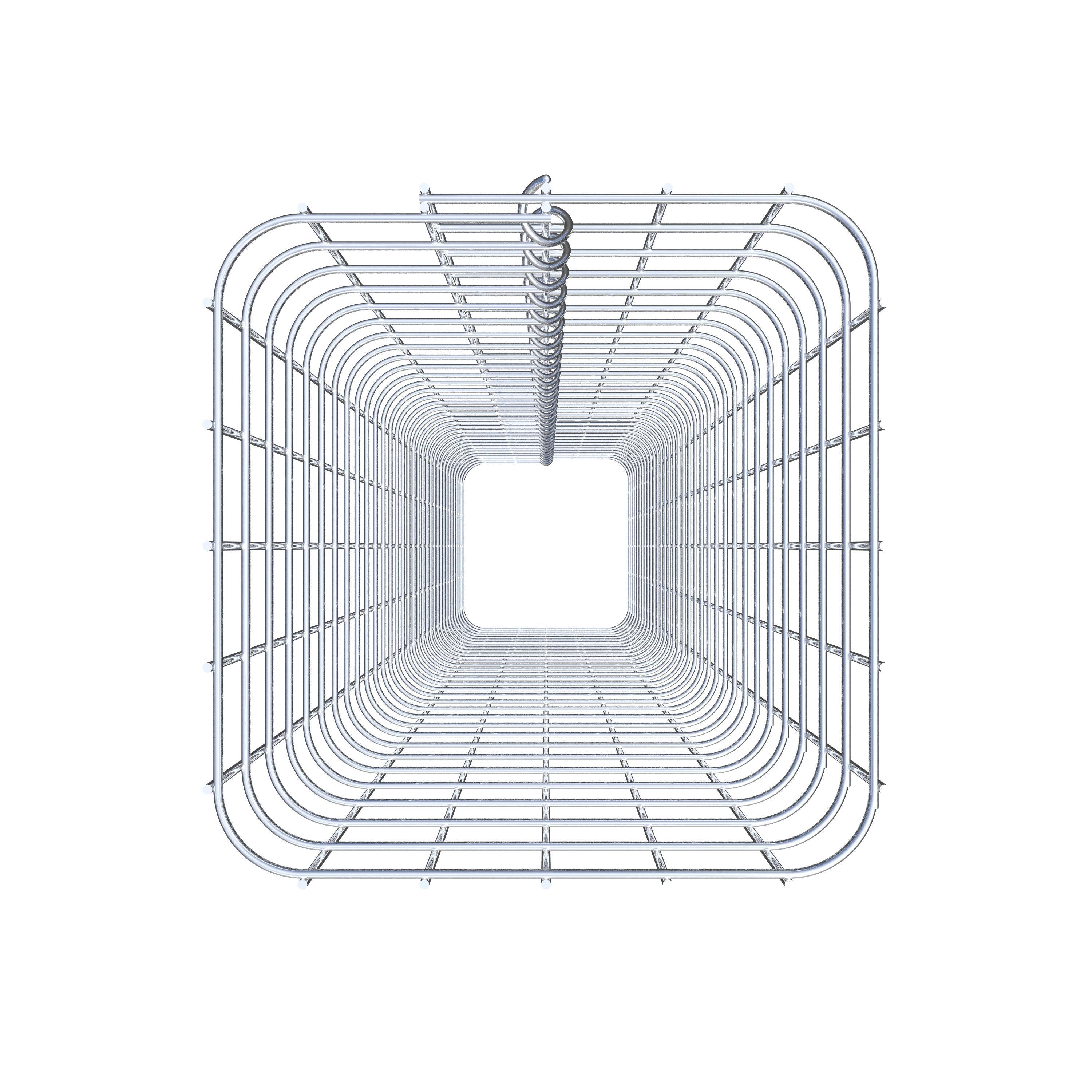 Gabionensäule eckig 27  cm x 27  cm, 160 cm Höhe, MW 5 cm x 5 cm