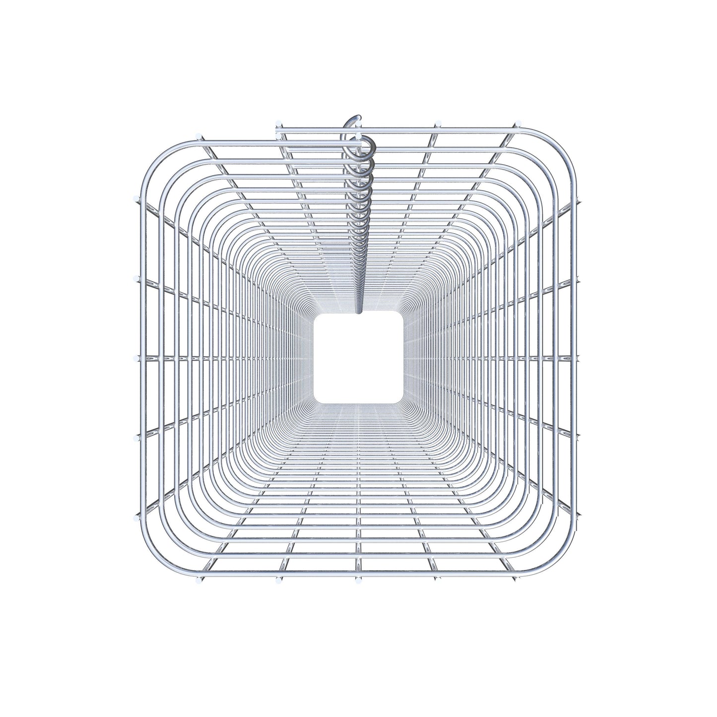 Schanskorfzuil hoekig 27 cm x 27 cm, 200 cm hoog, MW 5 cm x 5 cm