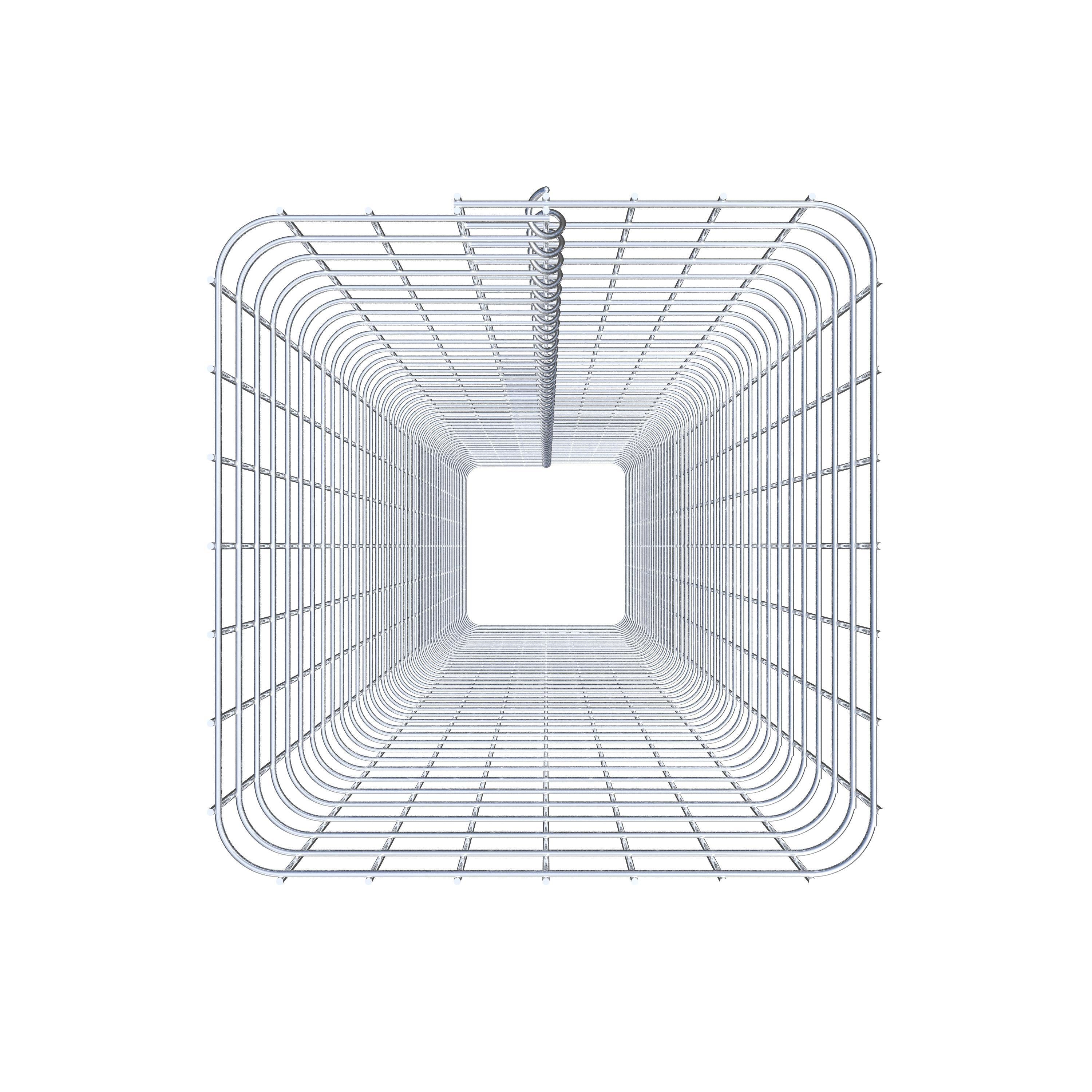 Gabionsøjle firkantet 37 cm x 37 cm, 230 cm høj, MW 5 cm x 5 cm