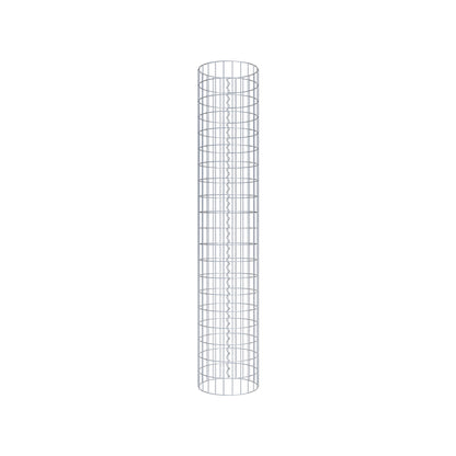 Colonne de gabion ronde 37 cm de diamètre, 200 cm de hauteur, mailles 5 cm x 10 cm