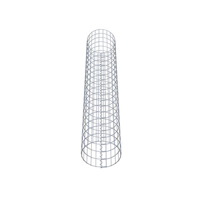 Colonne de gabion ronde 37 cm de diamètre, 200 cm de hauteur, mailles 5 cm x 10 cm