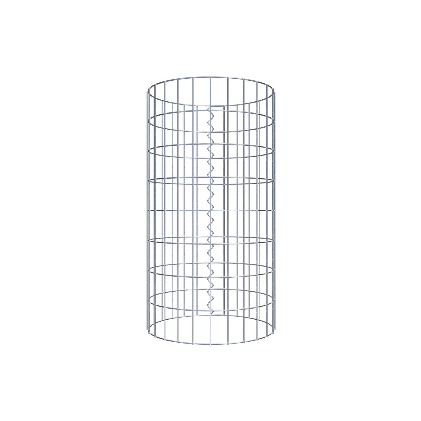 Gabionensäule rund 42  cm Durchmesser, 80  cm Höhe, Maschenweite 5 cm x 10 cm