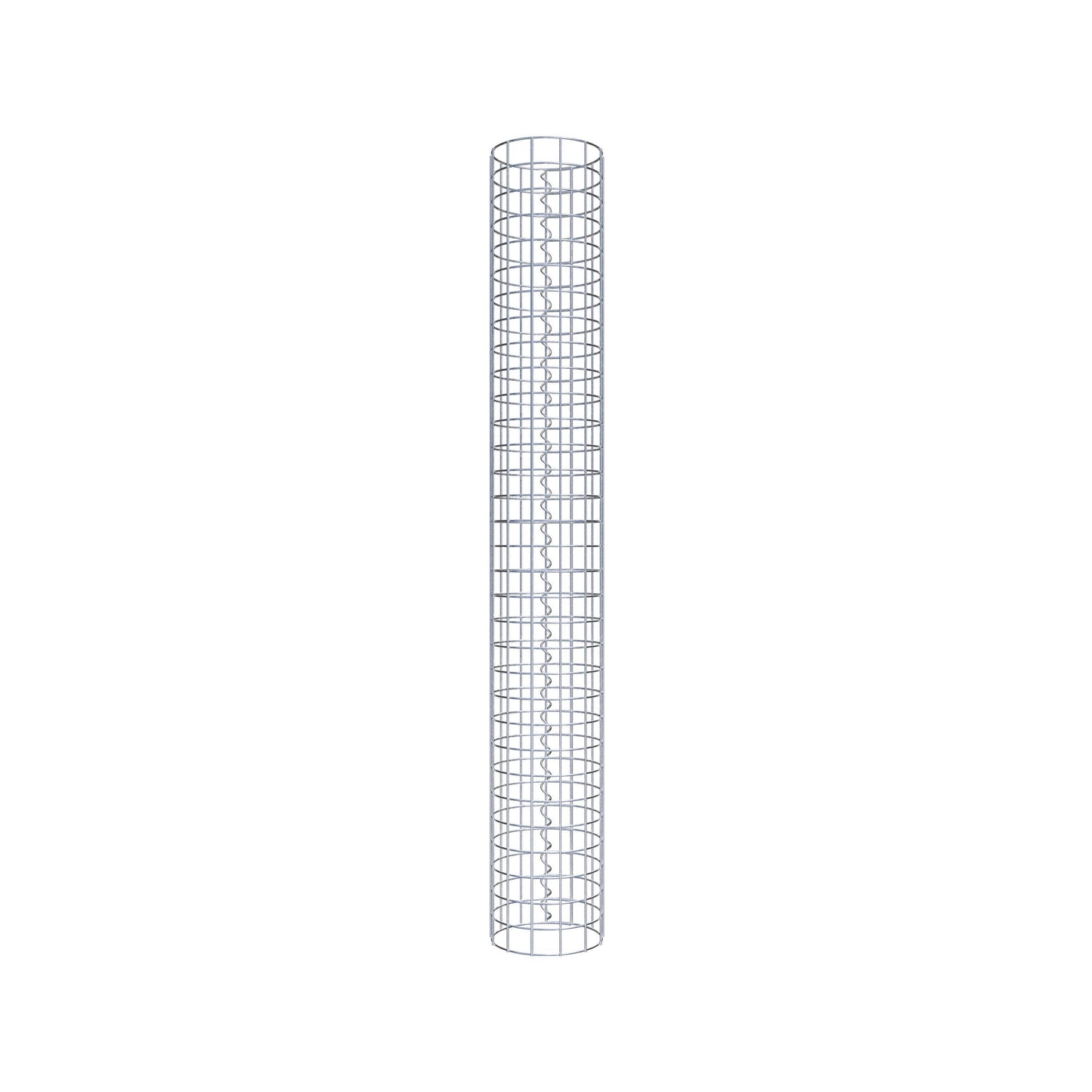 Colonne de gabion ronde 22 cm de diamètre, 160 cm de hauteur, maille 5 cm x 5 cm