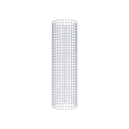 Colonna gabbionata rotonda 47 cm di diametro, 160 cm di altezza, maglia 5 cm x 5 cm