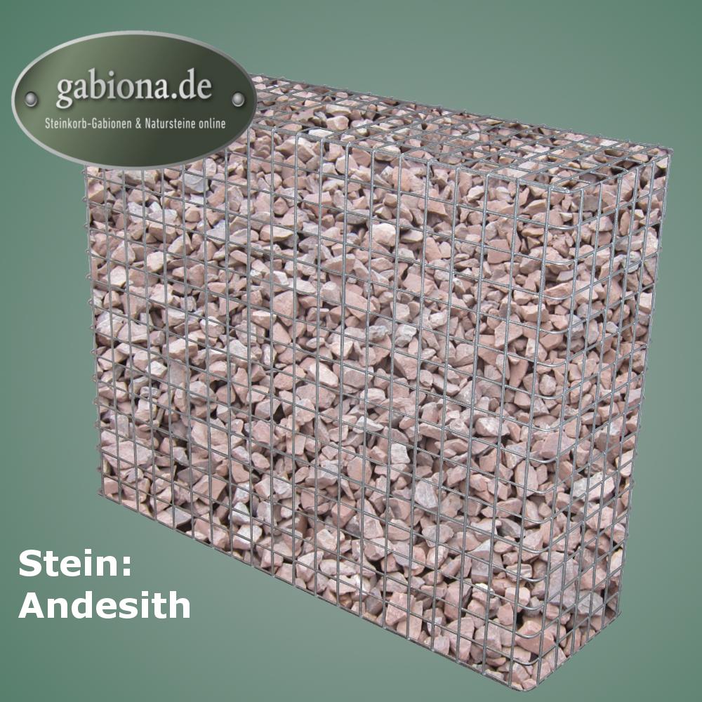 Gabion galvanisé à chaud 102 cm x 82 cm x 32 cm, mailles 5 cm x 5 cm, entièrement soudé