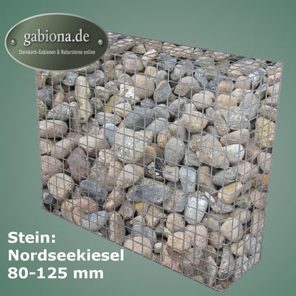 Gabion galvanisé à chaud 102 cm x 82 cm x 32 cm, mailles 5 cm x 5 cm, entièrement soudé