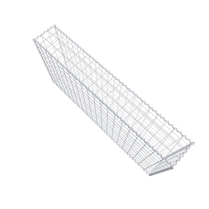 Gabion 200 cm x 100 cm x 30 cm (L x H x D), maskstorlek 10 cm x 10 cm, spiral