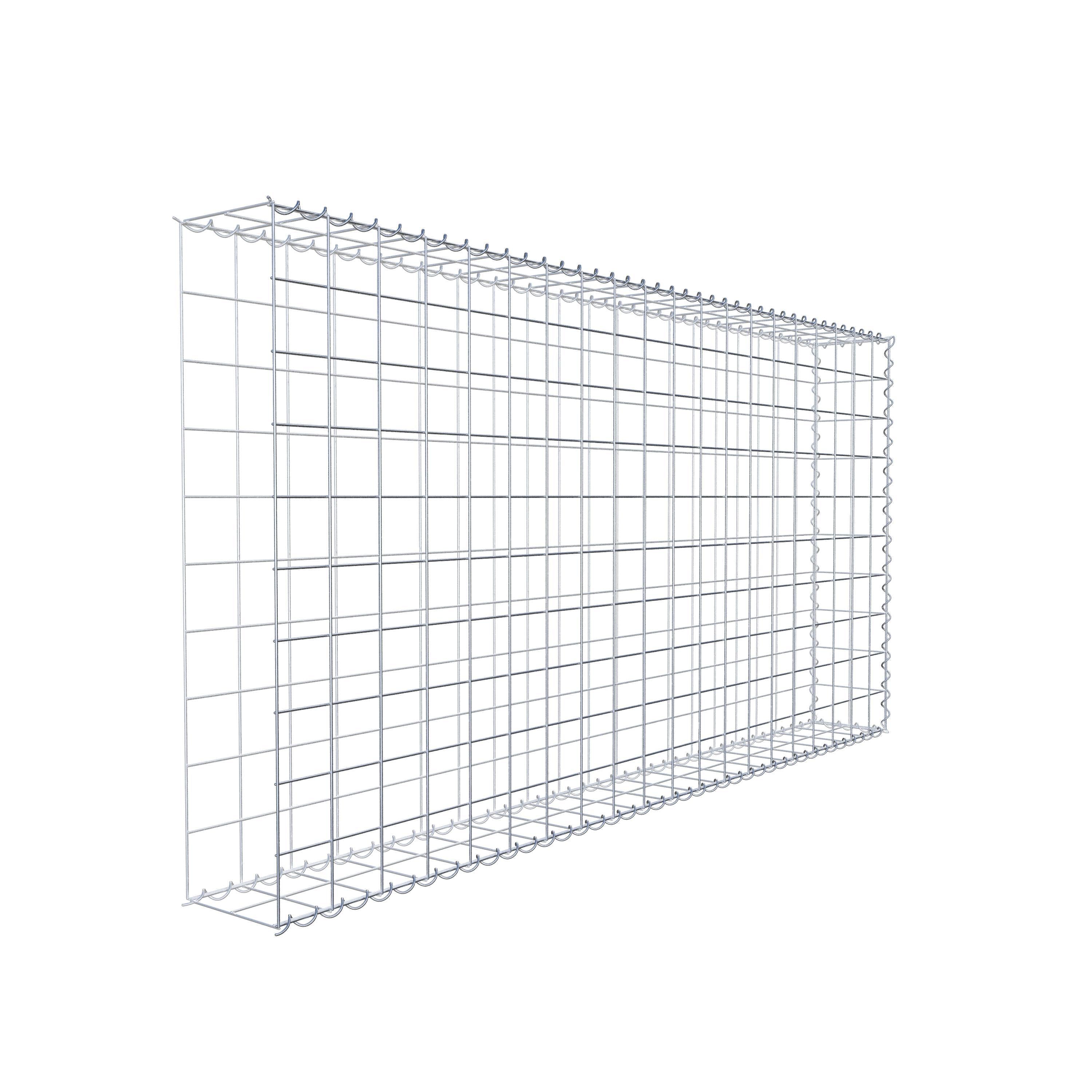 Gabião tipo 2 200 cm x 100 cm x 20 cm (C x A x P), malhagem 10 cm x 10 cm, espiral