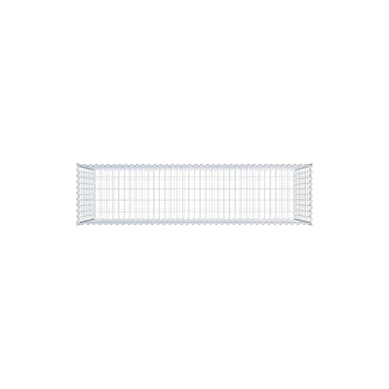 Gabbione 200 cm x 100 cm x 50 cm (L x H x P), maglia 5 cm x 10 cm, spirale